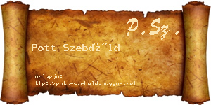 Pott Szebáld névjegykártya